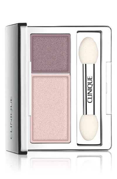 Clinique All About Shadow Eyeshadow Duo In Twilight Mauve/brandied