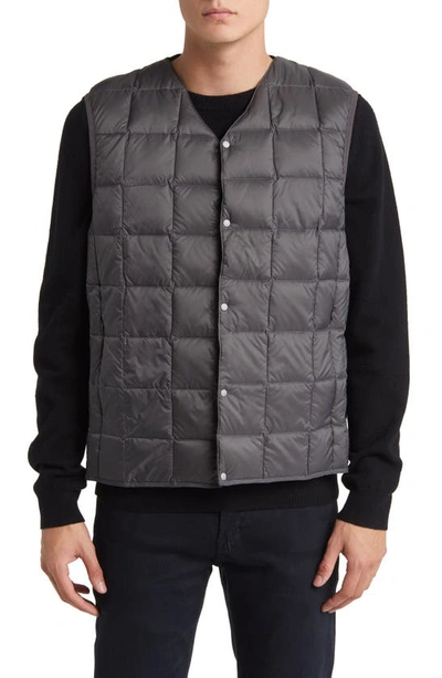 Taion V Neck Down Vest Grey