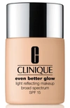 Clinique Even Better Glow Light Reflecting Makeup Broad Spectrum Spf 15 - Alabaster In Cn 10 Alabaster