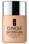 Clinique Even Better Glow Light Reflecting Makeup Broad Spectrum Spf 15, 1.0 Oz./ 30 Ml, Cream Chamois