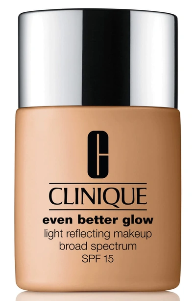 Clinique Even Better Glow Light Reflecting Makeup Broad Spectrum Spf 15, 1.0 Oz./ 30 Ml, Creamcaramel In 98 Cream Caramel