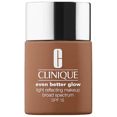 Clinique Even Better Glow Light Reflecting Makeup Broad Spectrum Spf 15, 1.0 Oz./ 30 Ml, Amber In Wn 118 Amber