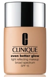 Clinique Even Better Glow Light Reflecting Makeup Broad Spectrum Spf 15, 1.0 Oz./ 30 Ml, Honey