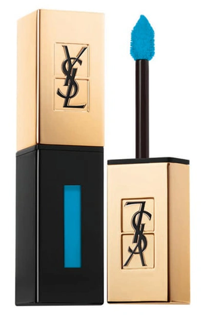 Saint Laurent Limited Edition Glossy Stain Undercoat In 52 Blue