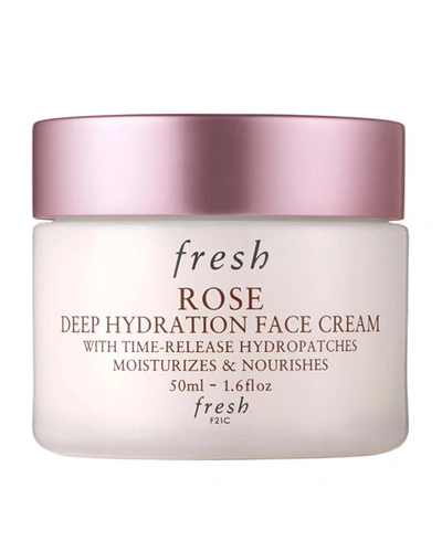 Fresh Rose & Hyaluronic Acid Deep Hydration Moisturizer 1.6 oz/ 50 ml In White