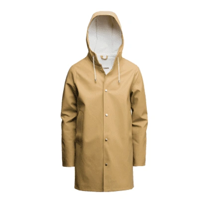 Stutterheim Stockholm Raincoat Sand In Aloe