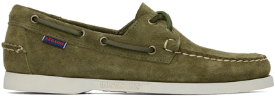 Sebago Docksides Portland Flesh Out Green Suede