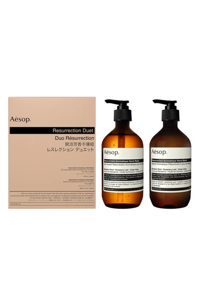 Aesop Resurrection Hand Cleanser And Balm Duet (worth $142) In N,a