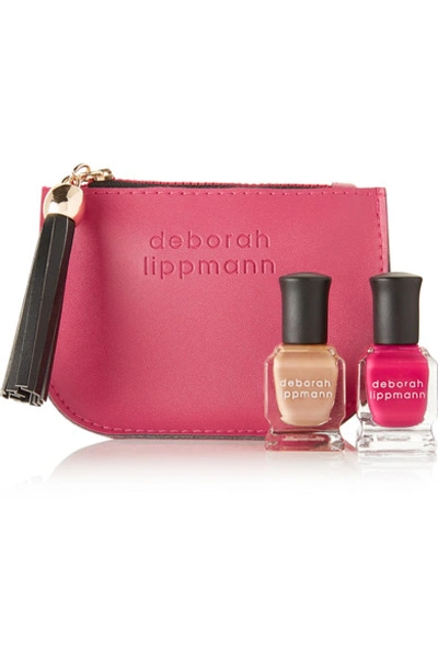 Deborah Lippmann Sex And Candy Nail Lacquer Duo 2 X 0.27 oz/ 8 ml In Pink