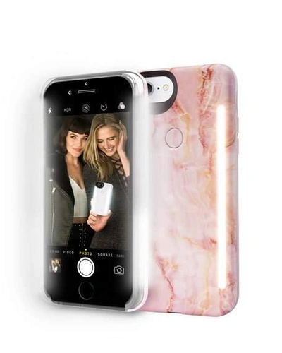 Lumee Limited Edition Iphone 8 Photo-lighting Duo Case, Pink Quartz