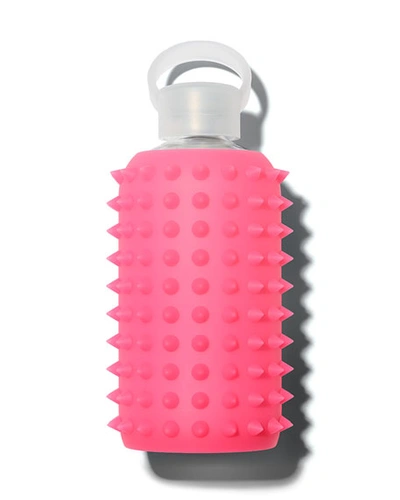 Bkr Glass Water Bottle, Spiked Rosy, 500 ml In Pink