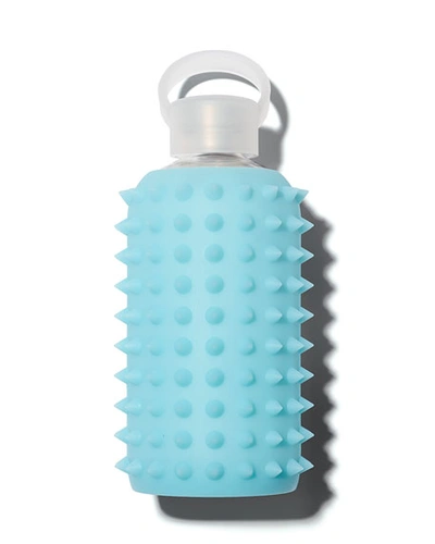 Bkr Glass Water Bottle, Spiked Skye, 500 ml In Blue