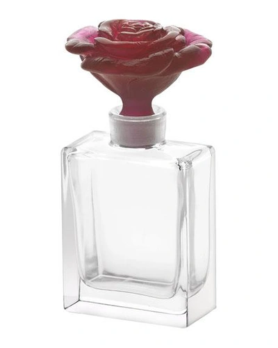 Daum Rose Flacon Framboise In Red Clear