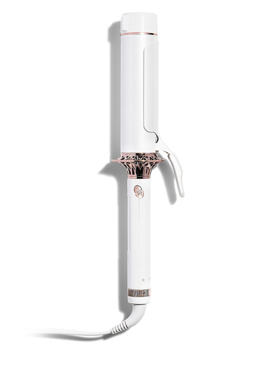 T3 Micro Bodywaver 1.75" Professional Ceramic Styling Iron For Waves And Volume (white & Rose Gold) In White And Rose Gold