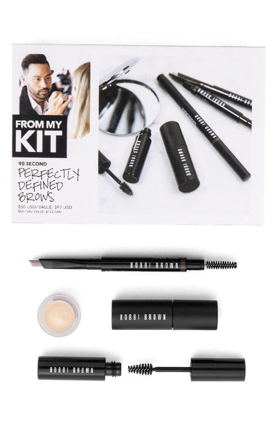 Bobbi Brown 90 Second Perfectly Defined Brows Kit ($97 Value) In Mahogany