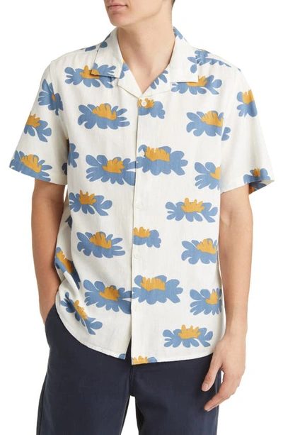 Wax London Didcot Lily Shirt In Blue