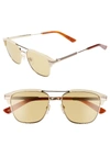 Gucci Cruise 54mm Sunglasses - Gold/ Blonde Havana