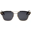 Gucci Retro Square Aviator Sunglasses, Gold/black In Gold/ Dark Havana