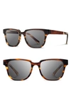 Shwood 'prescott' 52mm Acetate & Wood Sunglasses - Tortoise/ Grey