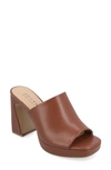 Journee Collection Ezzlynn Platform Mule In Brown