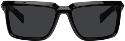 Off-white Portland Black Sunglasses In Grey
