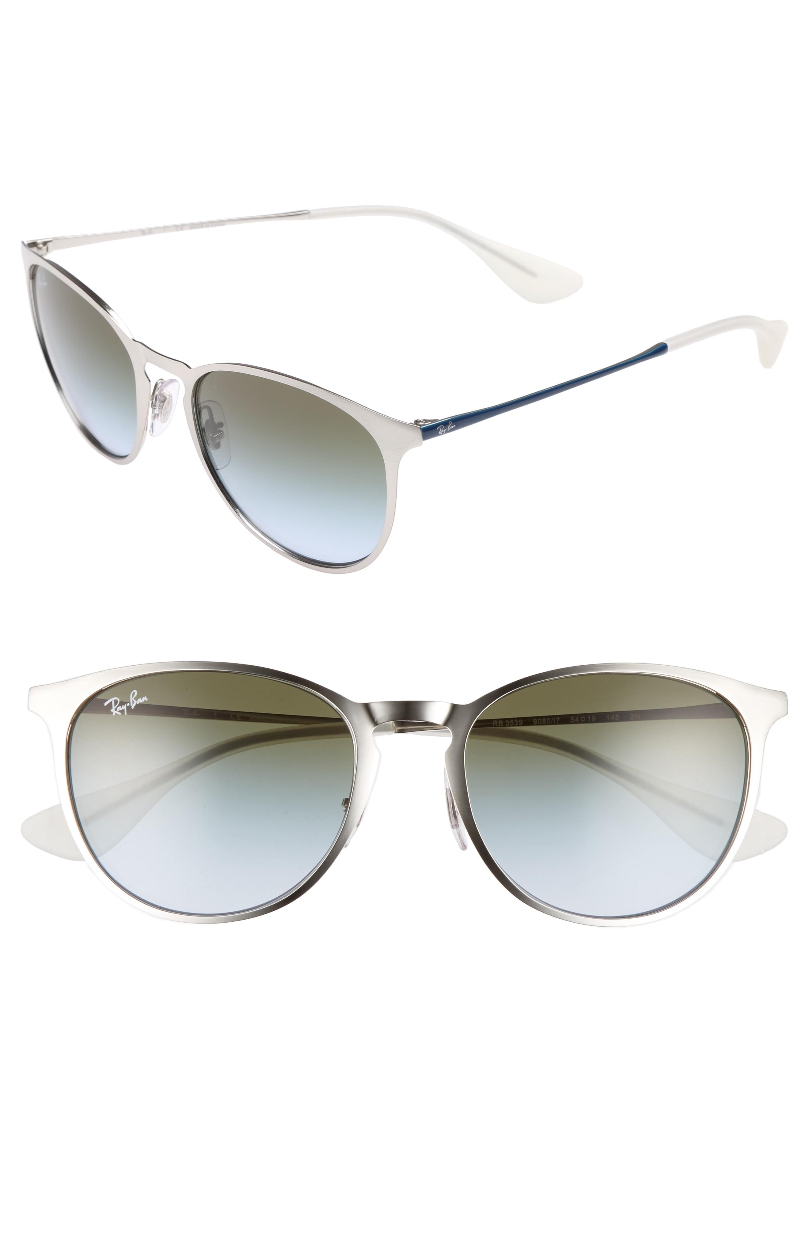 ray ban erika metal silver