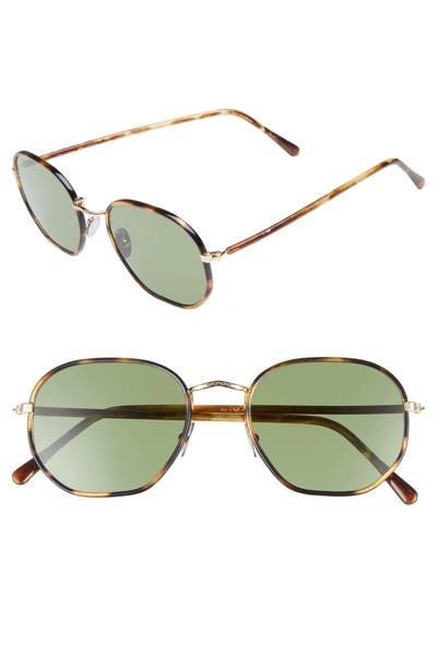 Lgr Wilson 52mm Sunglasses - Havana Tartarugato/ Green