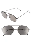 Lgr Nomad 52mm Sunglasses - Black Matte/ Grey