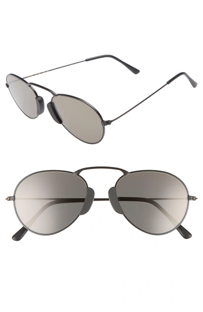 Lgr Agadir 54mm Sunglasses - Black Matte/ Grey