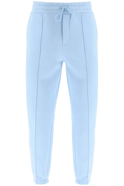 Emporio Armani Modal Jersey Pants In Light Blue