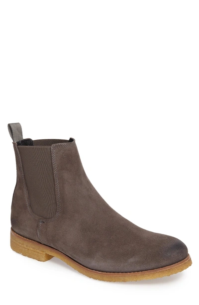 Supply Lab Jared Chelsea Boot In Grey Suede