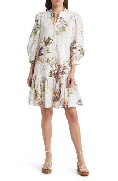 Kobi Halperin Emery Eyelet Floral Dress In Neutral ModeSens