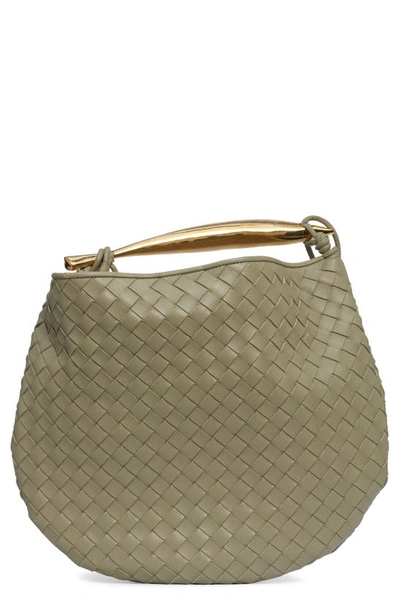 Bottega Veneta Sardine Intrecciato-leather Handbag In 2929 Travertine-muse Bra