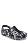 Crocs Baya Marbled Clog In Black/ White