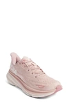 Hoka Clifton 9 Running Shoe In Pale Mauve / Peach Whip