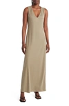 Open Edit Wear Two Ways Knit Midi Dress In Olive Dusk