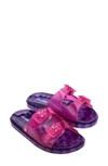 Melissa Kids' Mini  Wide Ii Slide Sandal In Pink/ Lilac