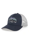 Patagonia Fitz Roy Bear Trucker Cap - Blue In Navy Blue