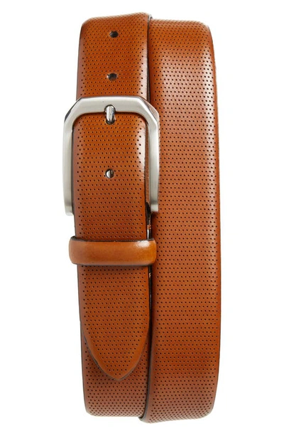 Johnston & Murphy Calfskin Belt In Tan