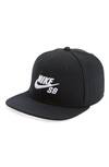Nike Pro Snapback Baseball Cap - Black In Black/ Black/ Black/ White