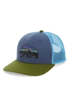 Patagonia Fitz Roy Bear Trucker Cap - Blue In Dolomite Blue