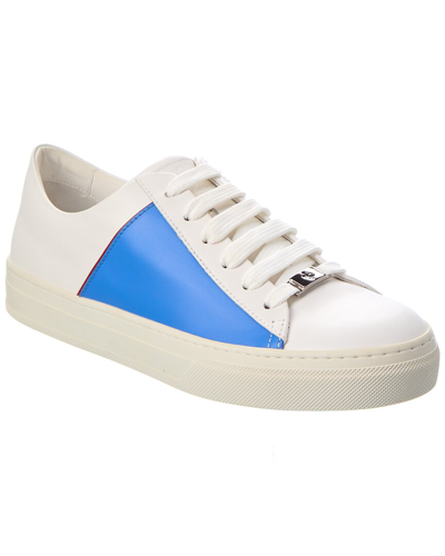 Tod's X Ferrari Leather Sneaker In Blue