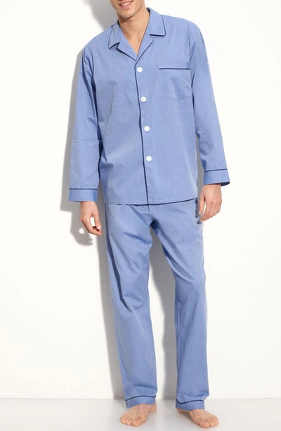 Majestic Cotton Pyjamas In Blue