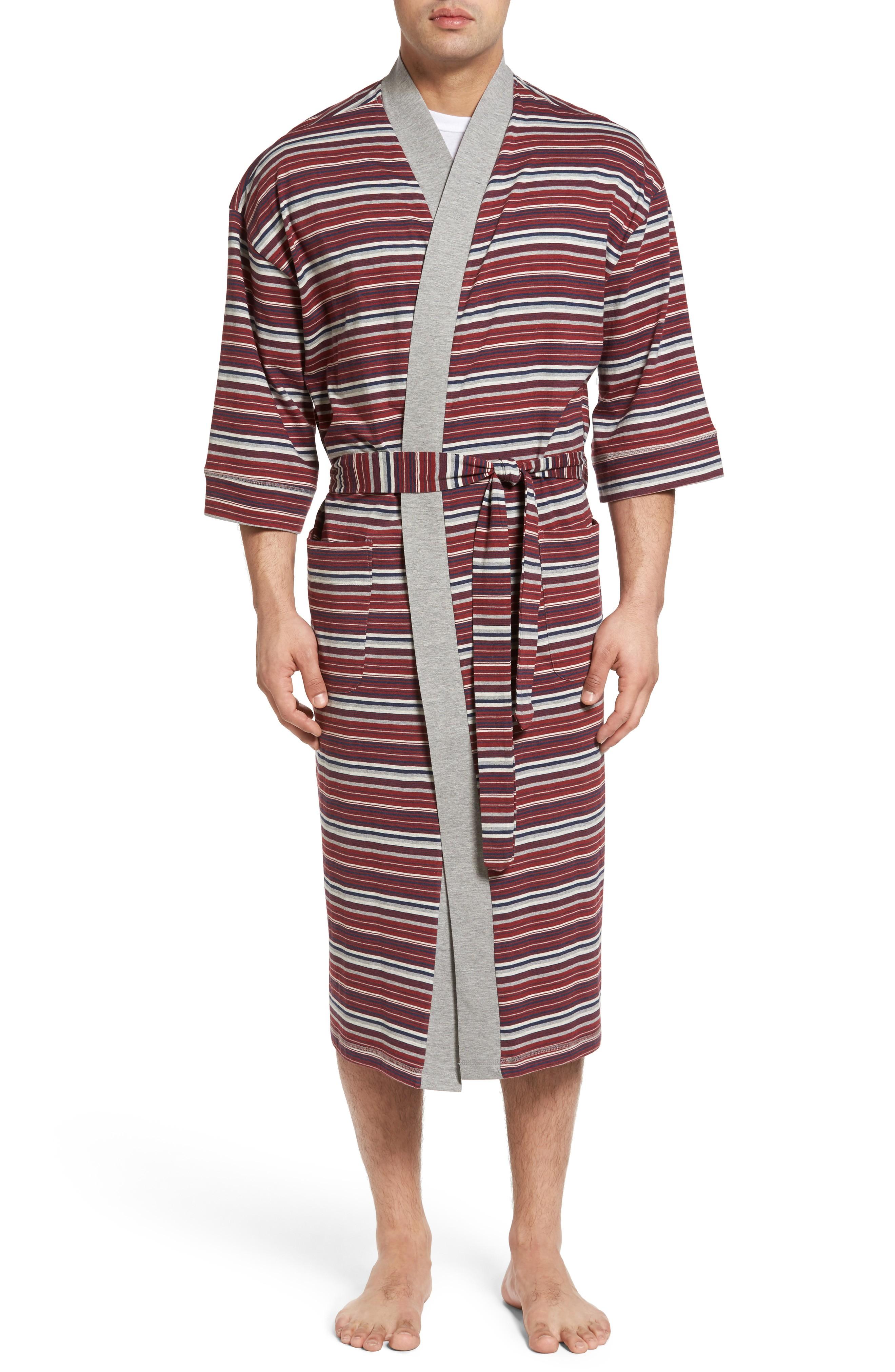 Majestic Big Daddy Robe In Brick Stripe ModeSens