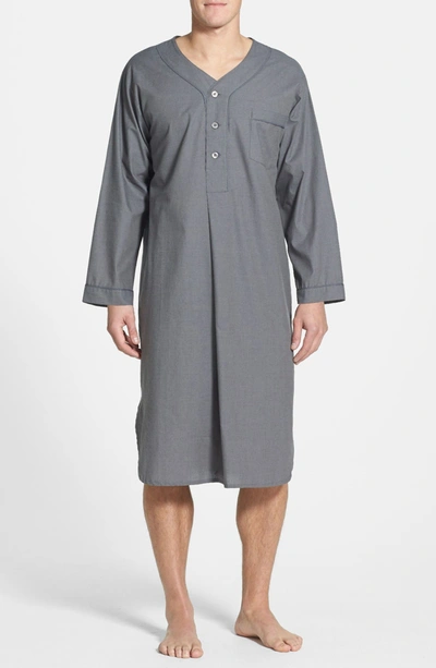 Majestic Cotton Nightshirt In Charcoal