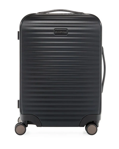 Ermenegildo Zegna Hard-side Trolley Spinner Luggage In Black