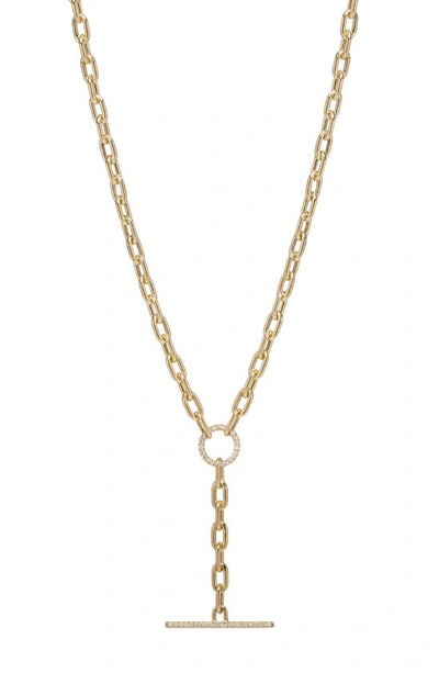 Zoë Chicco Diamond Bar Pendant Y-necklace In 14k Yellow Gold