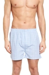 Majestic Boxer Shorts In Light Blue Check