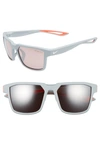 Nike Fleet 55mm Sport Sunglasses In Matte Wolf Grey