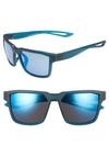 Nike Fleet 55mm Sport Sunglasses - Matte Midnight Turquoise